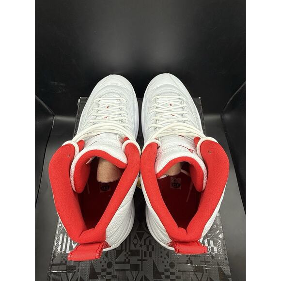 Authentic 2019 Air Jordan 12 Fiba White University Red Basketball Men 11.5 Clean